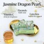 Jasmine Dragon Pearl Tea Bags - Hengzhou Seven-Scenting Premium Green Tea | 10 Sachets