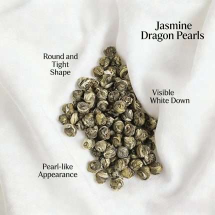 Jasmine Dragon Pearl Tea Bags - Hengzhou Seven-Scenting Premium Green Tea | 10 Sachets